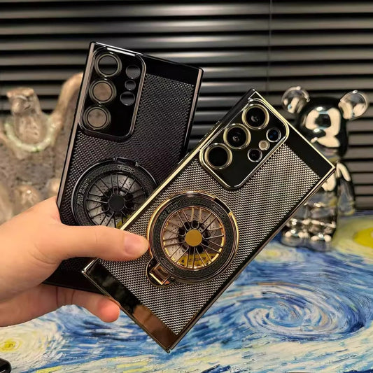 Galaxy S25 Series Brilliant Spin Rotating Wheel Stand Case