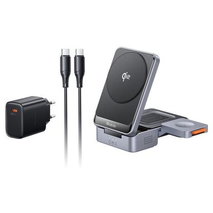 Macdodo 15W Three-In-One Foldable Magnetic Charging Station