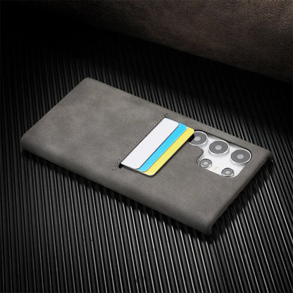 Antique Luxe Leather Card Pocket Case - Samsung