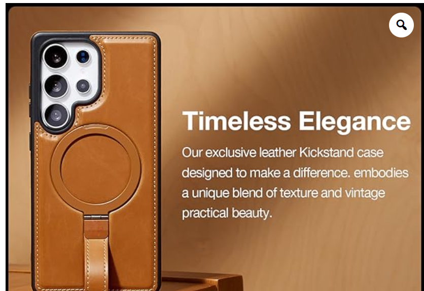 Magnetic Ring Leather Cover